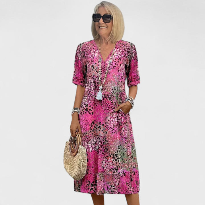 Colette | Abito midi vibrante