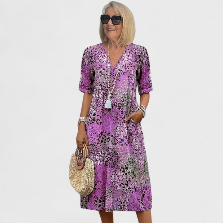 Colette | Abito midi vibrante