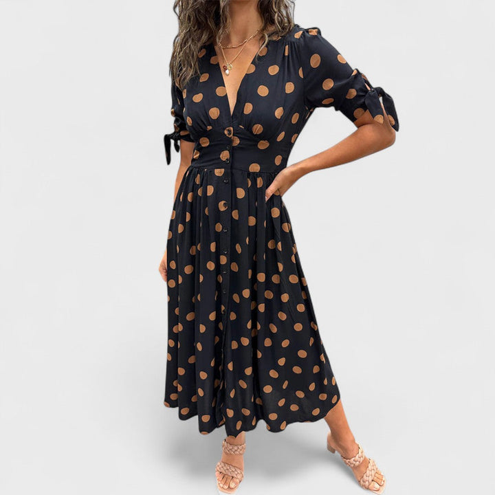 Monique | Vestito Elegante a Pois