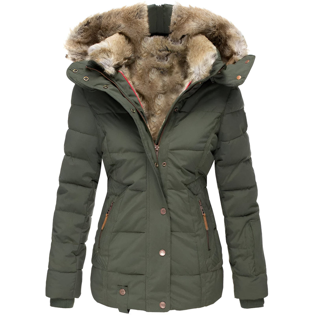Arianna | Giacca Piumino Slim-Fit con Cappuccio – Calore, Comfort & Stile Quotidiano