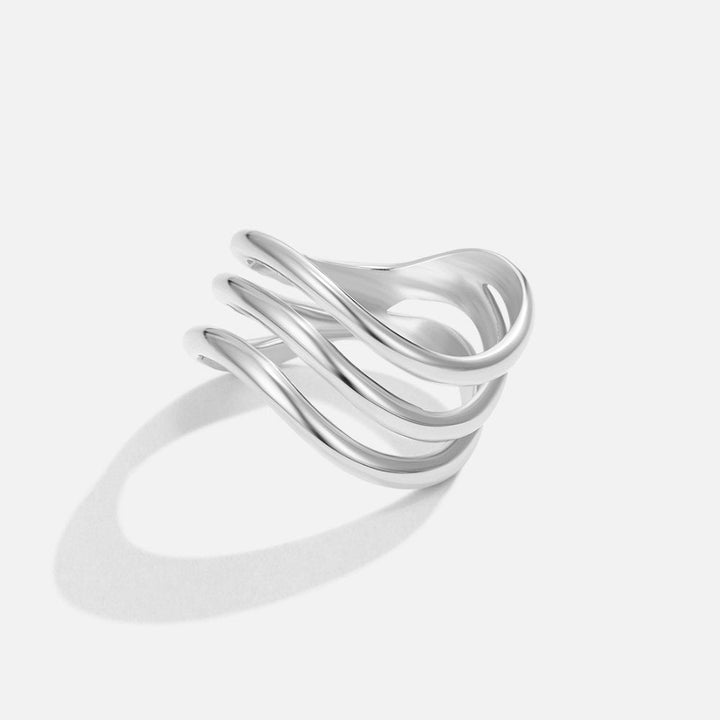 Anello Elevazione in Argento Stratificato Kiya