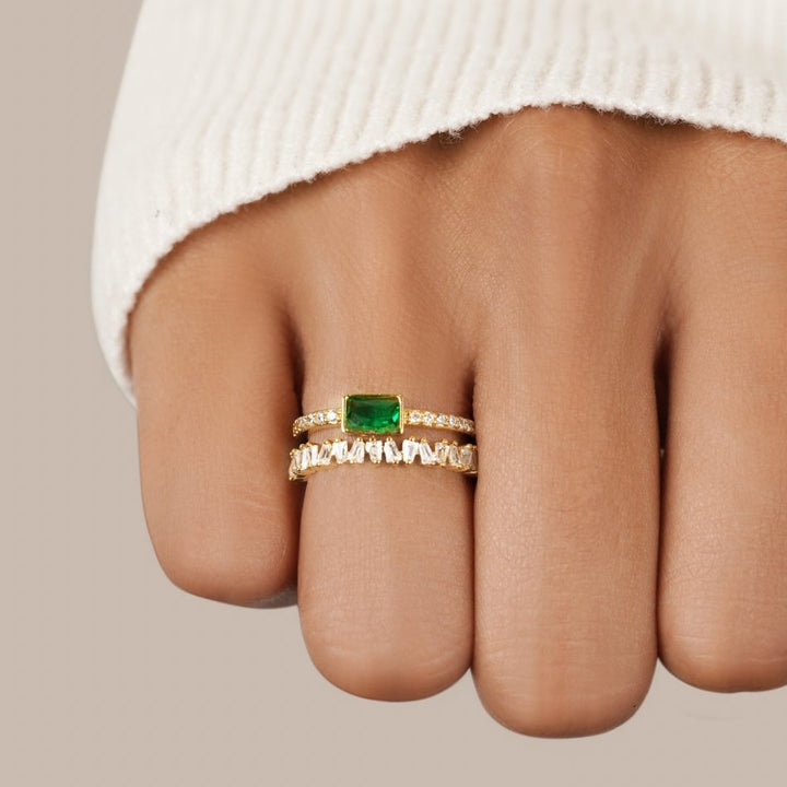 Anello Impilabile in Cristallo Radiance di Splendente Brillantezza