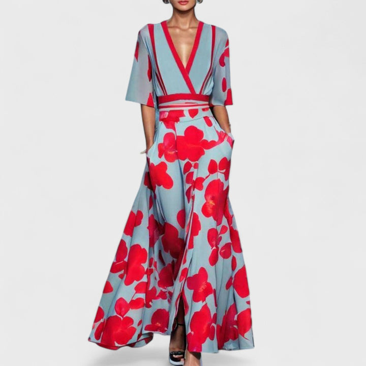 Océane | Maxi abito floreale elegante