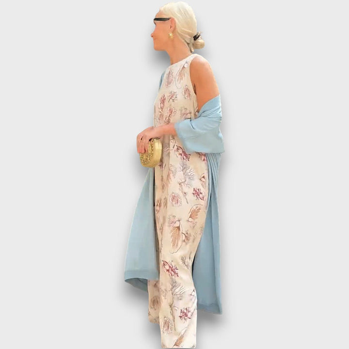 Elveria | Maxi abito con cardigan