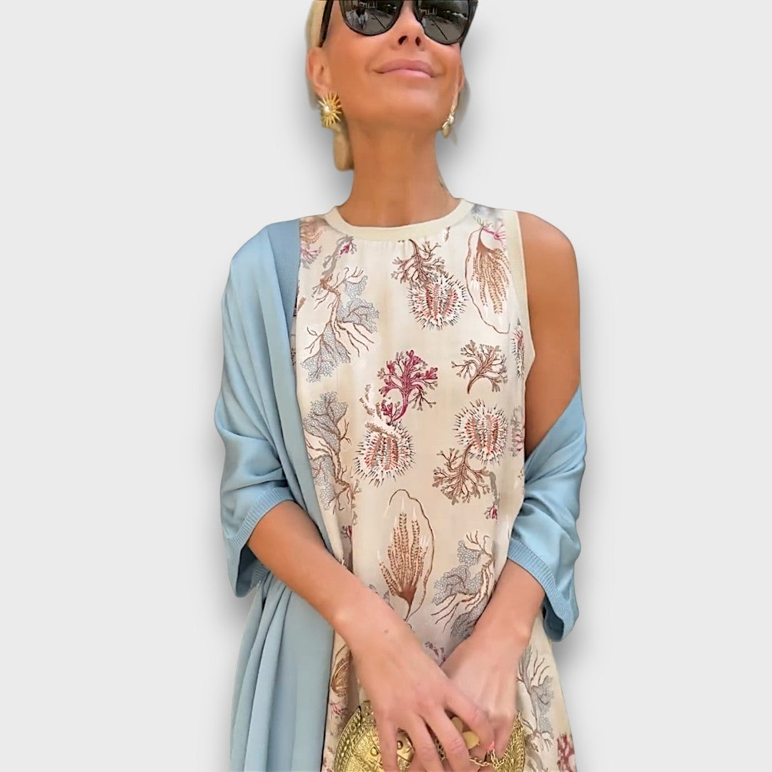Elveria | Maxi abito con cardigan