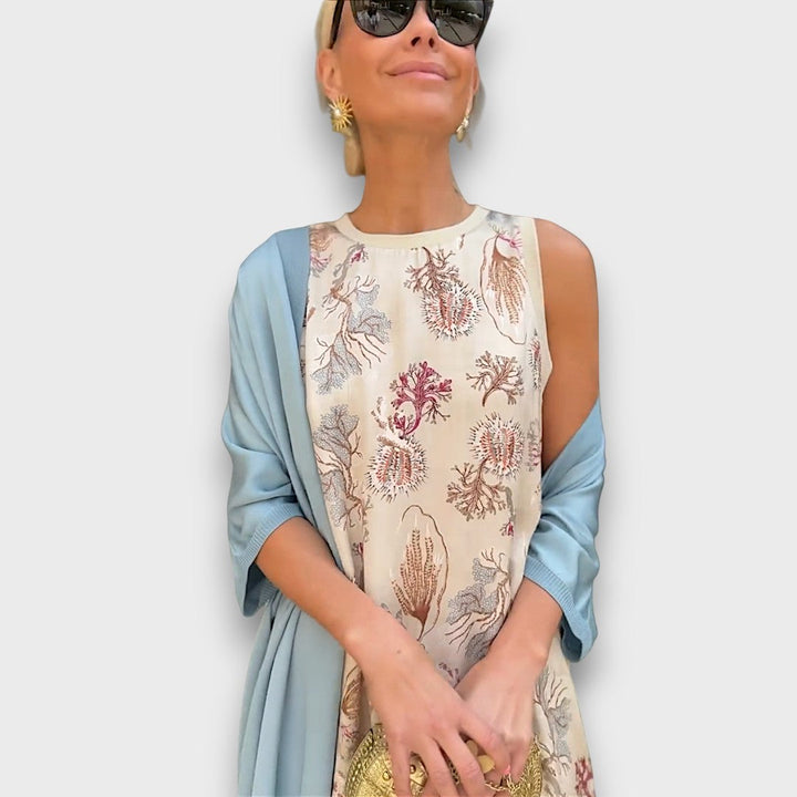 Elveria | Maxi abito con cardigan