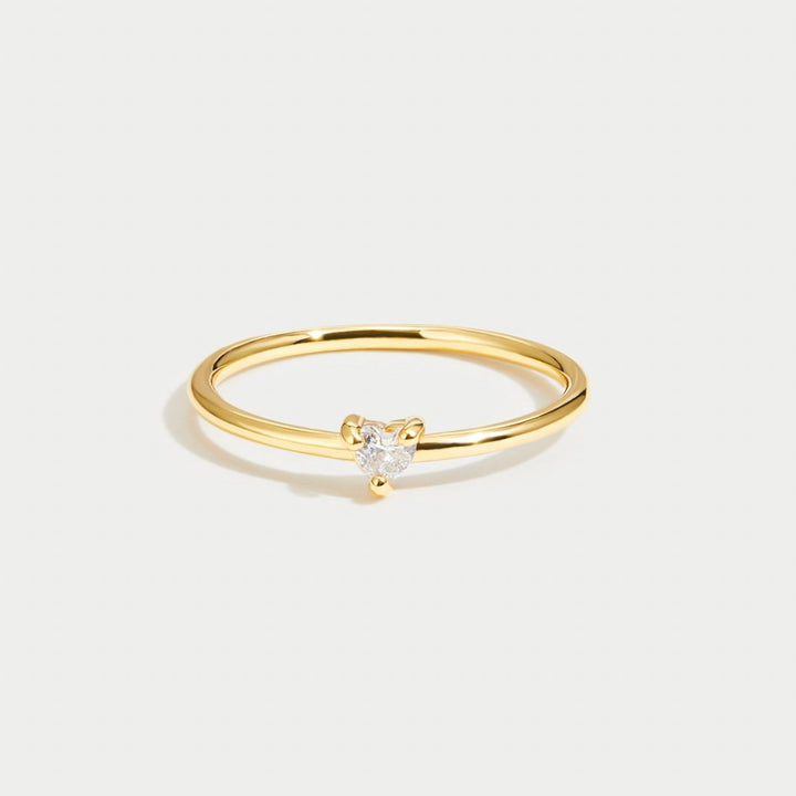 Anello a cuore in cristallo - Eleganza e brillantezza per uno stile raffinato