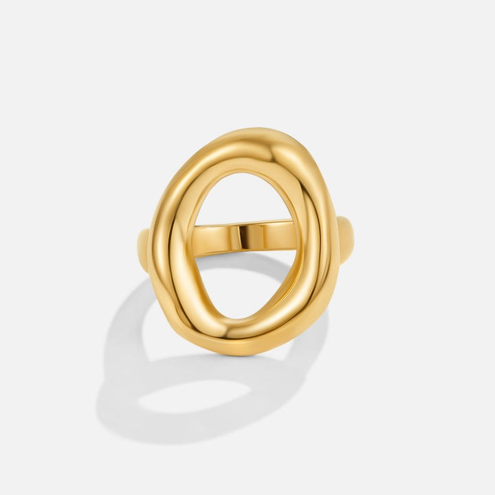 Anello in Oro 18 Carati con Passione per la Fondue Eclat