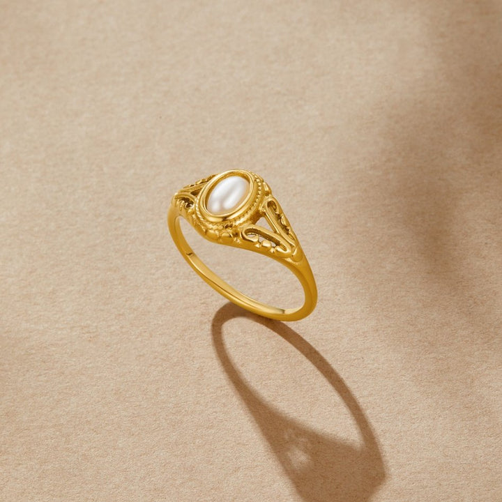 Anello Vintage Elegante con Perle