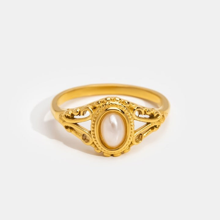 Anello Vintage Elegante con Perle