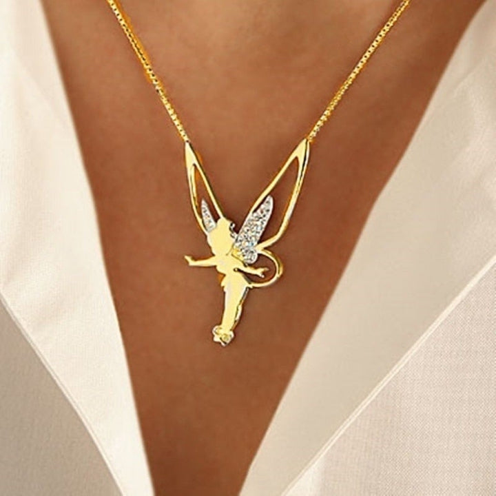 Collana Esclusiva Fata Felice in Argento e Oro – Eleganza e Magia Quotidiana