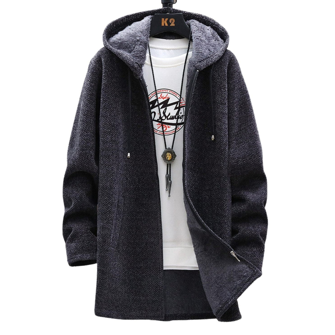 Levi™ | Giacca con Cappuccio Foderata in Pile da Uomo