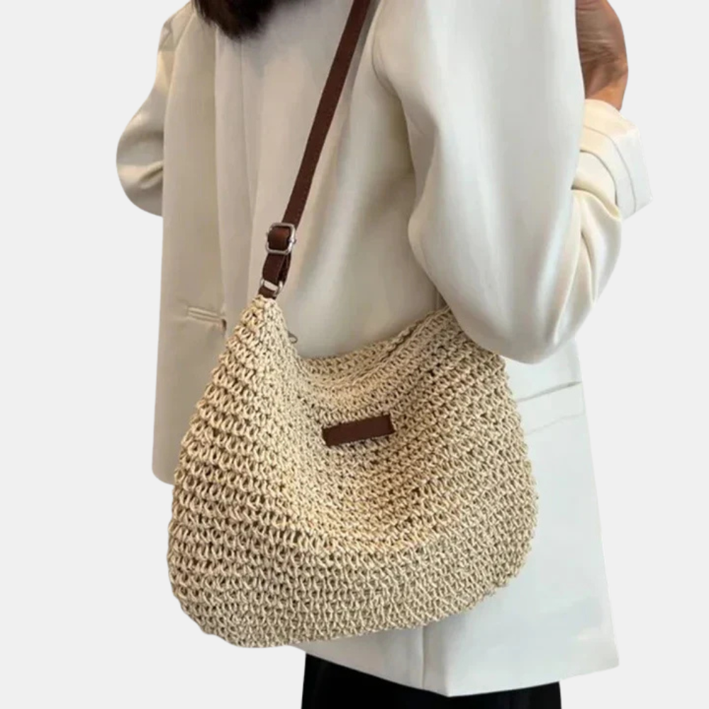 Selma | Borsa a Spalla Relax con Trama Naturale