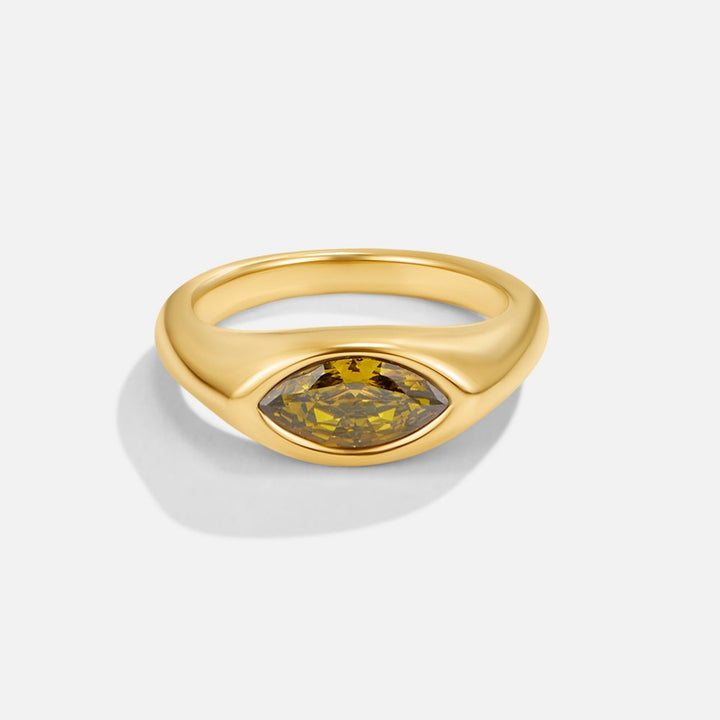 Anello elegante in cristallo smeraldo Arizona per uno stile sofisticato