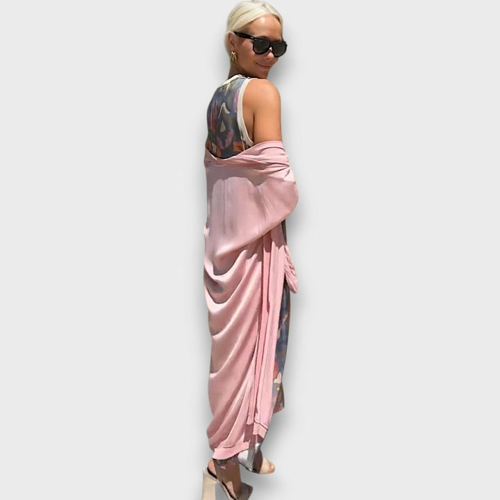 Elveria | Maxi abito con cardigan