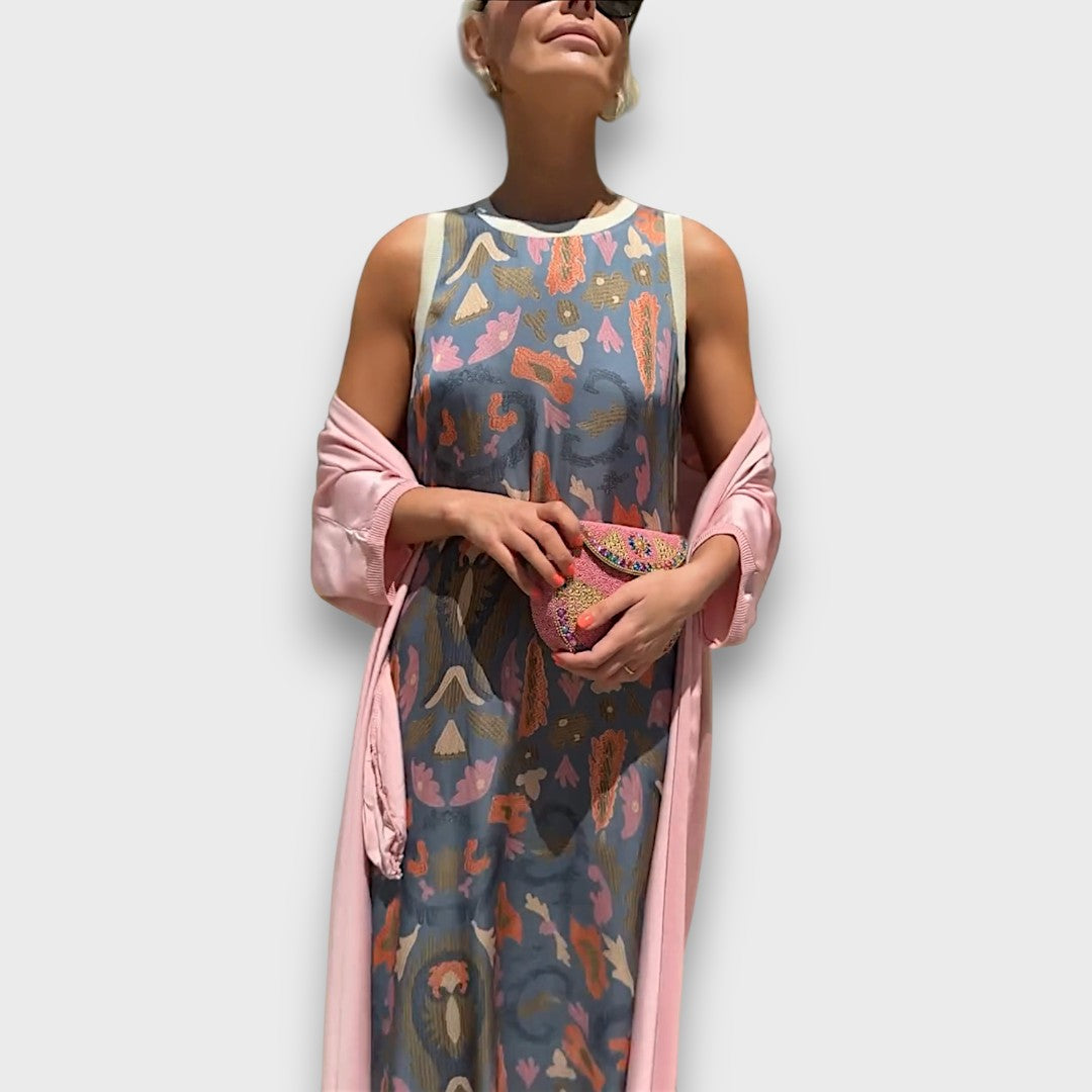 Elveria | Maxi abito con cardigan