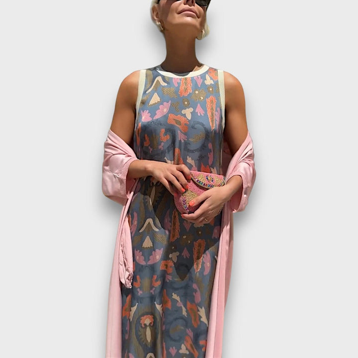 Elveria | Maxi abito con cardigan