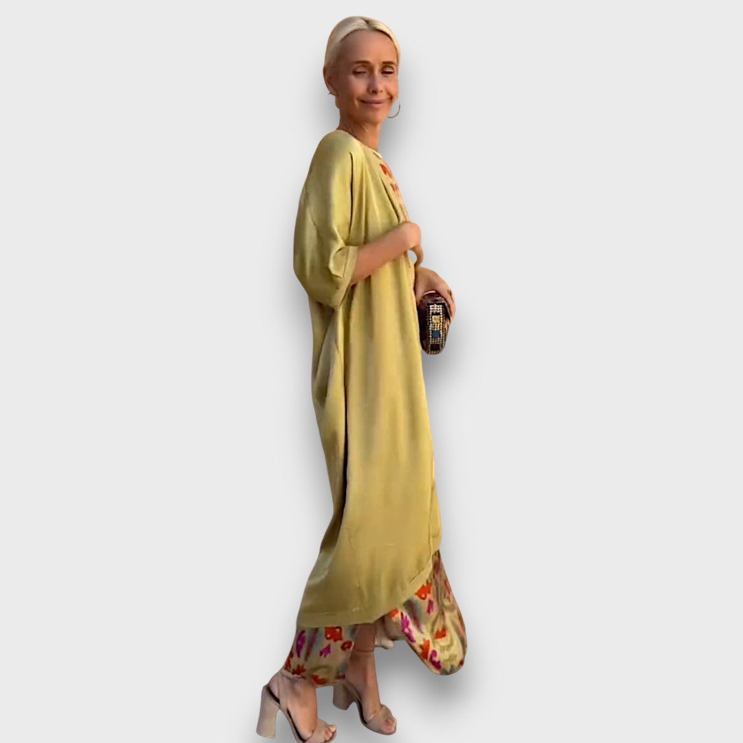 Elveria | Maxi abito con cardigan