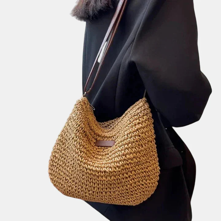 Selma | Borsa a Spalla Relax con Trama Naturale
